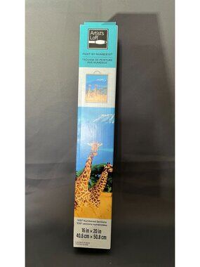 Artists Loft Paint-By-Number Kit Giraffe Scene 16" x 20" Includes Brushes & Pain